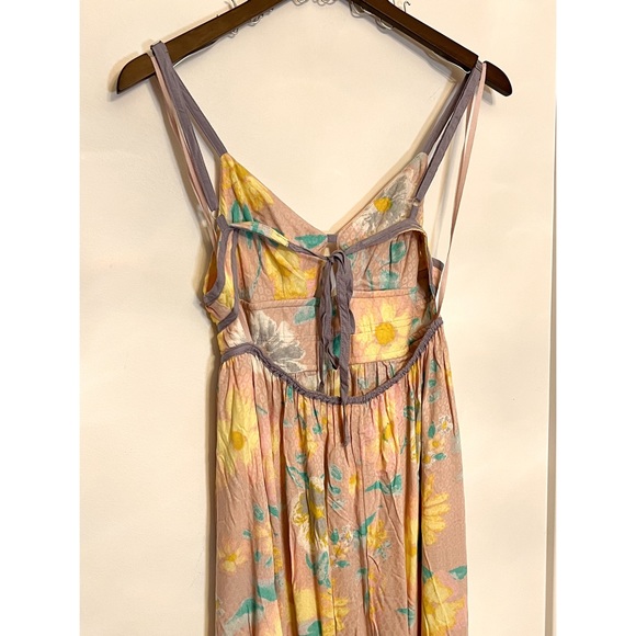 Free People Wisteria Floral Maxi Dress in Light Combo - Picture 3 of 6